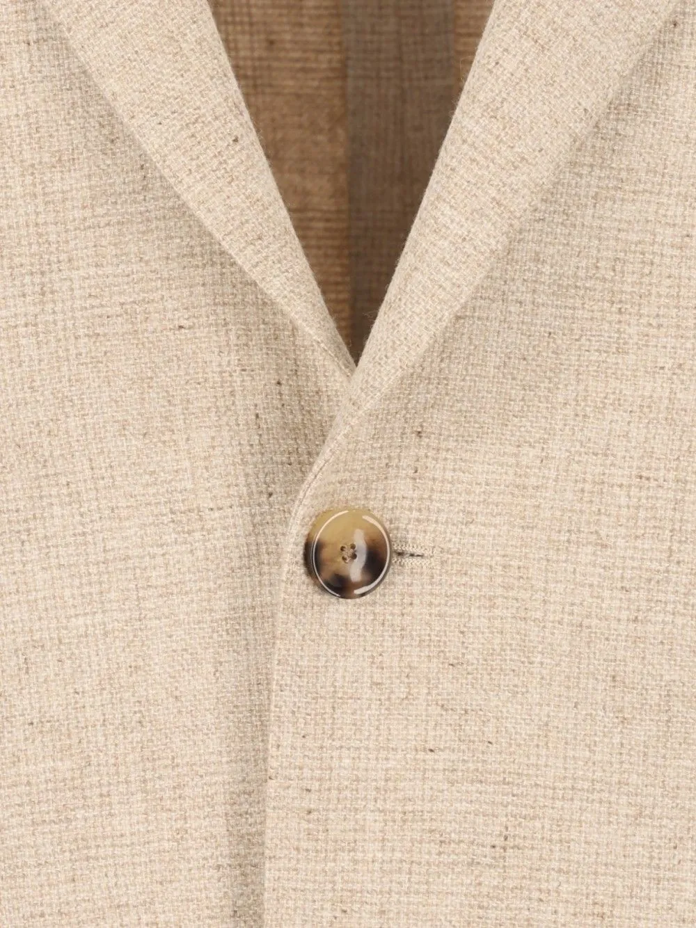 Al Duca D Aosta 1902 Blazer met enkele rij knopen Beige