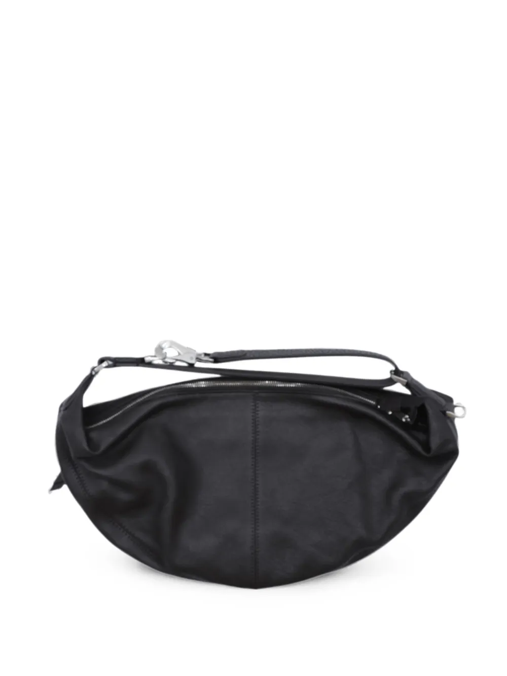 LEMAIRE mini Quiver Clip bag in grained buffalo leather - Nero