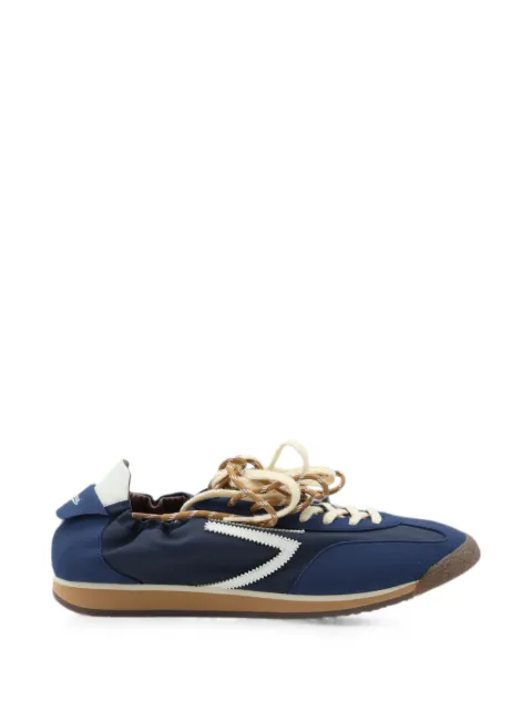 Puraai panelled calf leather sneakers