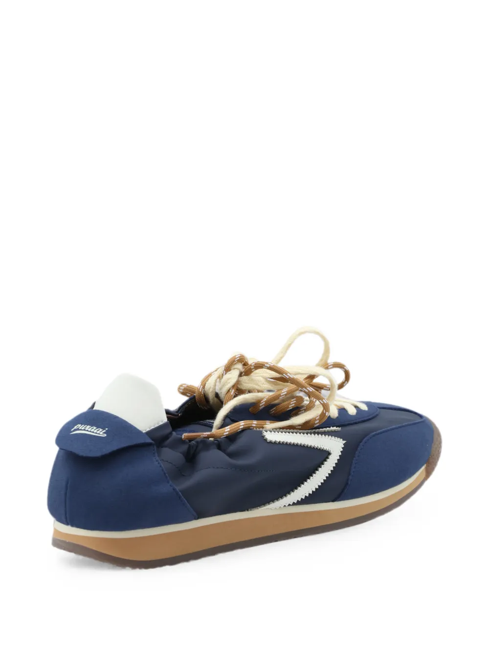 Puraai Leren sneakers Blauw