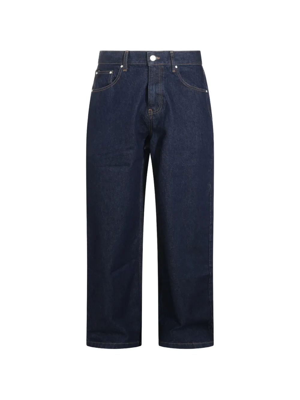 Arte Antwerp logo-embroidered straight-leg jeans - Blu