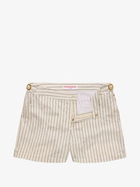 Orlebar Brown Setter seersucker striped swim shorts