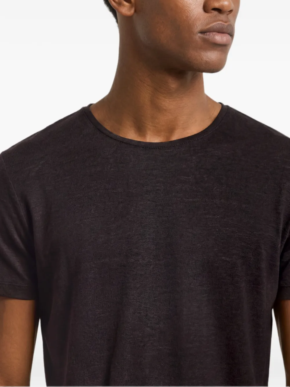 Orlebar Brown Linnen T-shirt Bruin