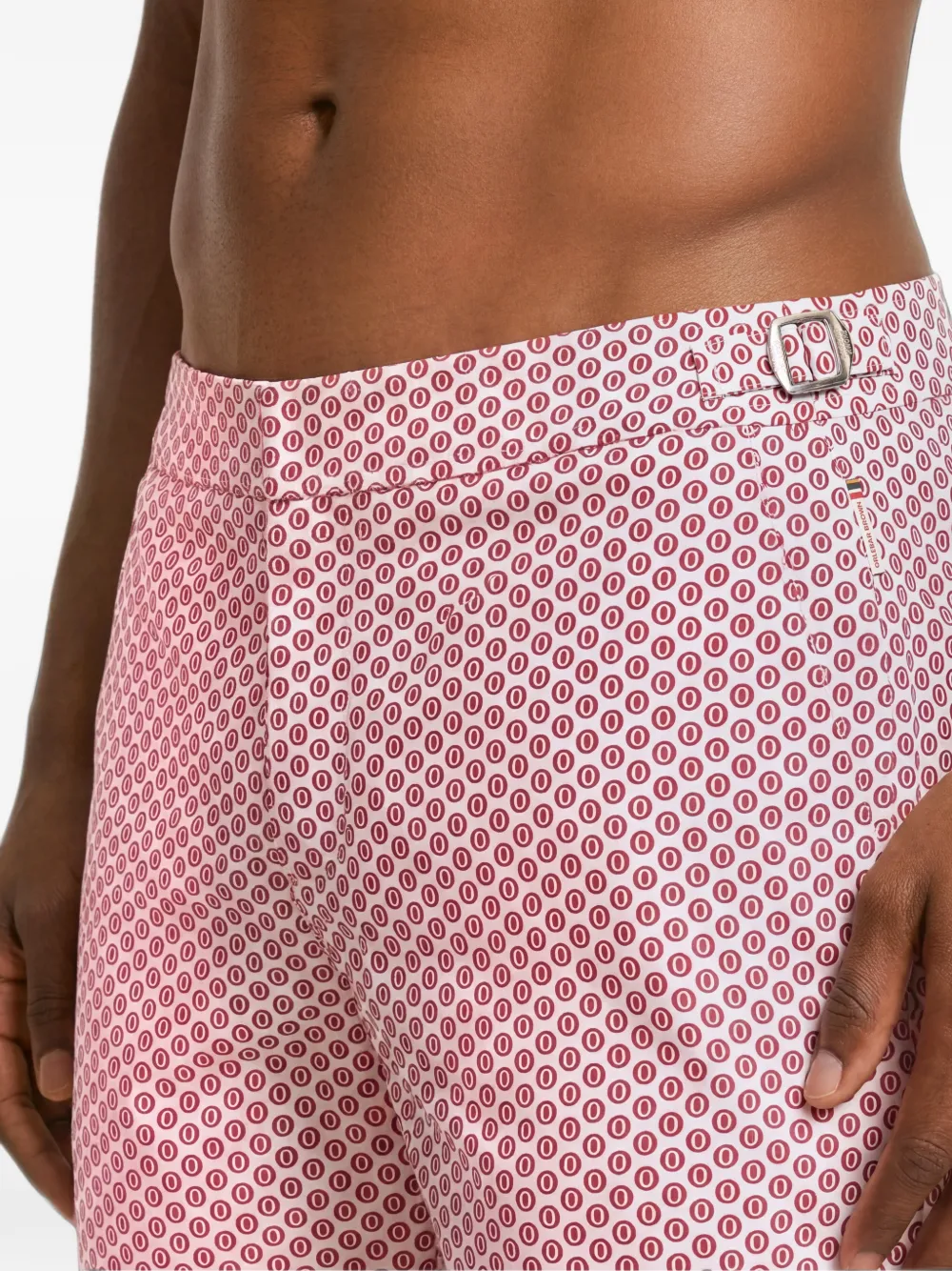 Orlebar Brown Bulldog zwembroek met geometrische print Wit