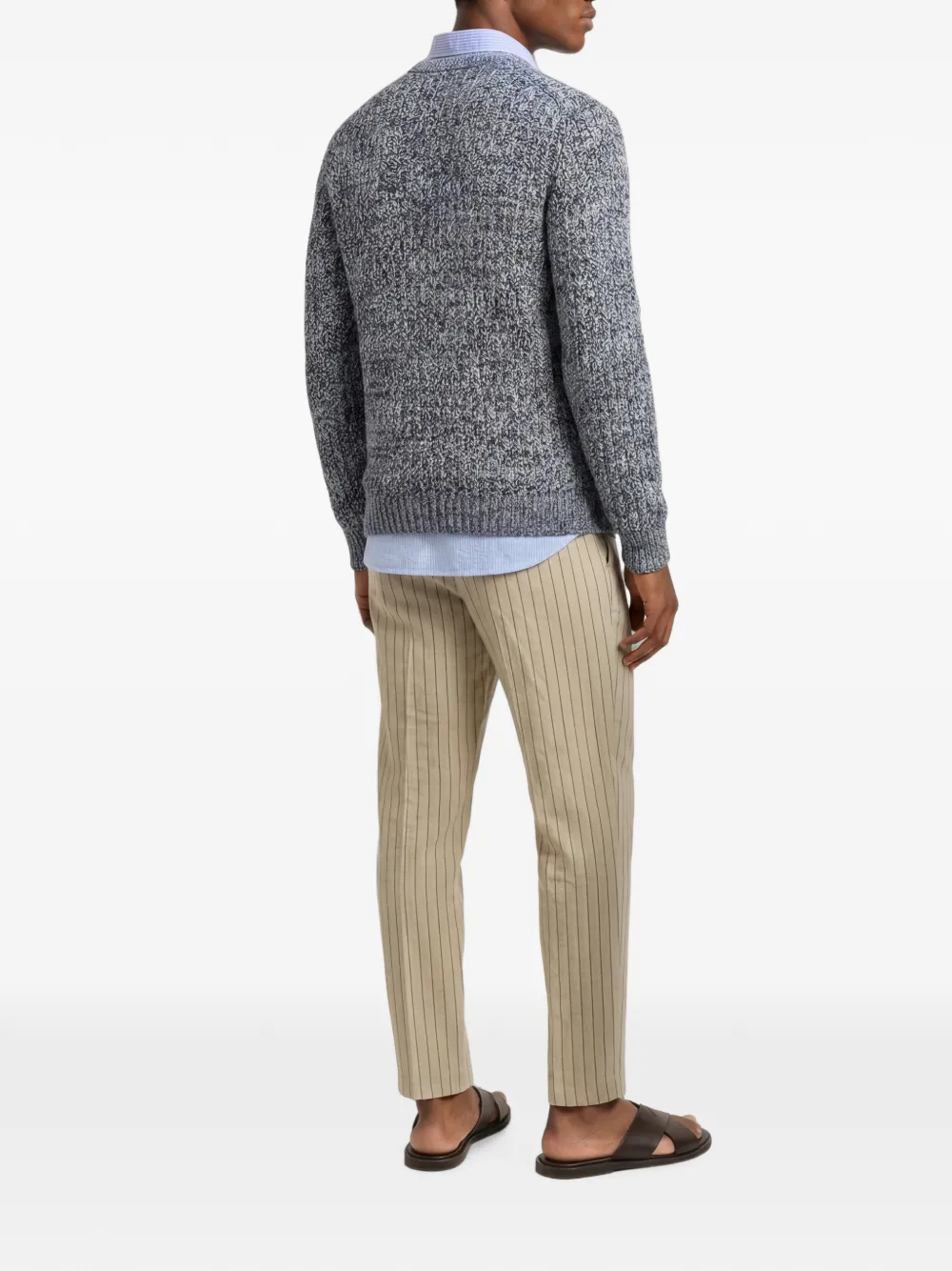 Orlebar Brown Gideon gehaakte trui Blauw