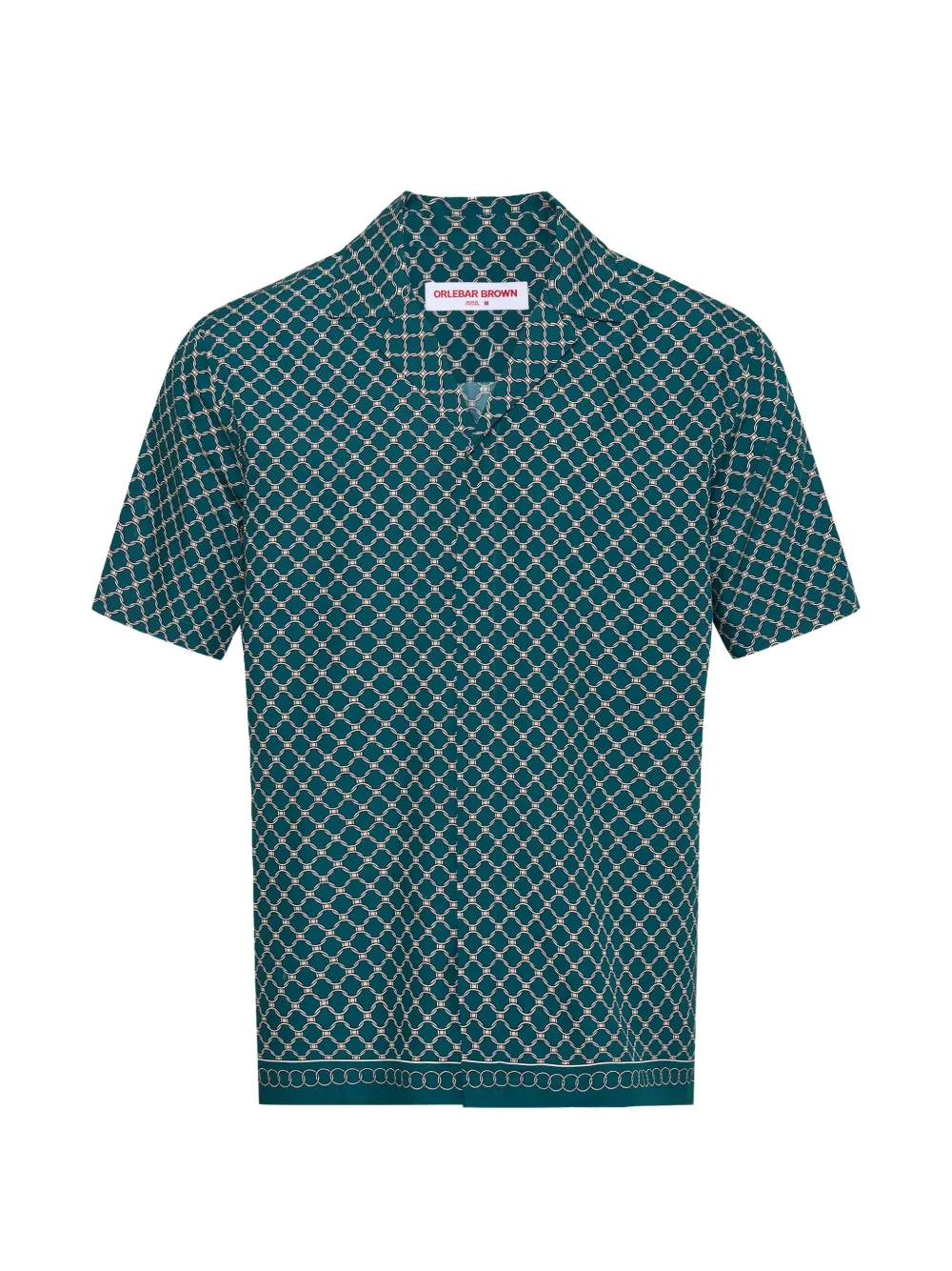 Orlebar Brown Maitan geometric-print camp-collar shirt