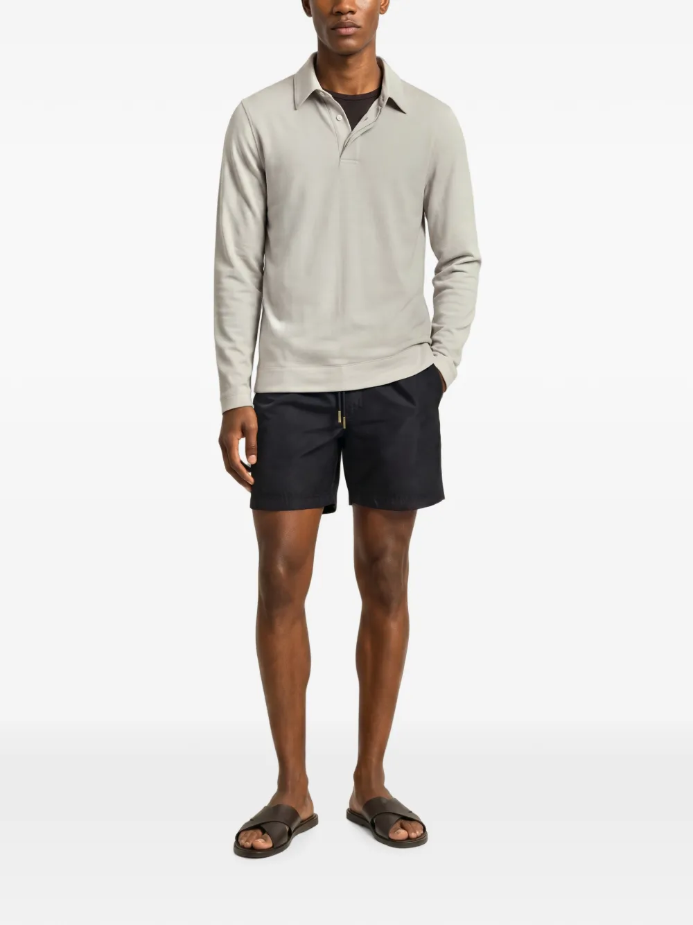 Orlebar Brown Ben poloshirt van merinowol Beige