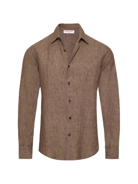 Orlebar Brown Giles textured-linen shirt