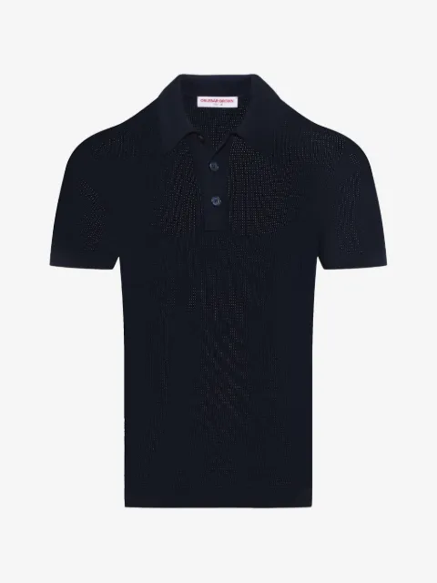Orlebar Brown Keeling open-knit polo shirt