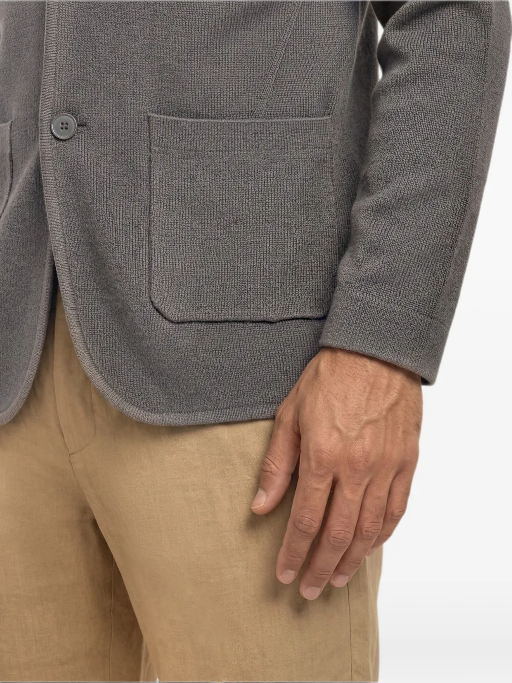 Orlebar Brown Rainer II gebreide blazer Bruin
