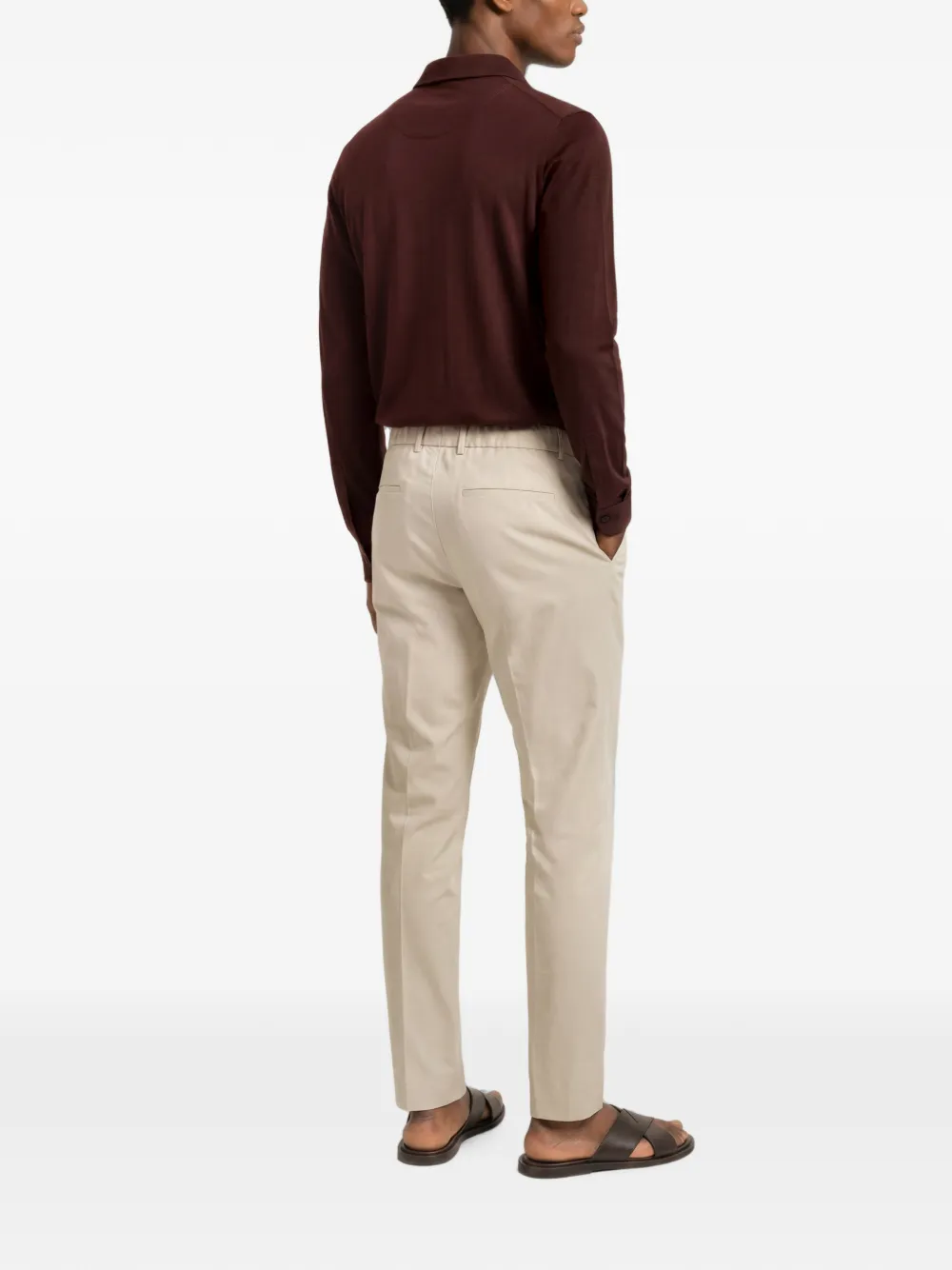 Orlebar Brown Sebastian poloshirt met print Bruin