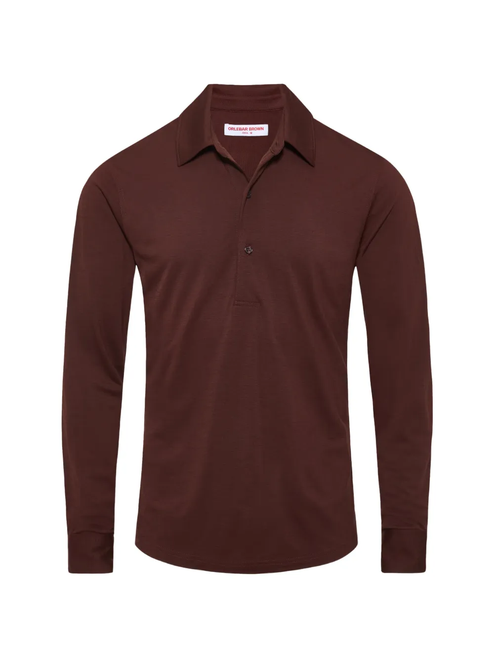 Orlebar Brown Sebastian long-sleeve polo shirt - Marrone