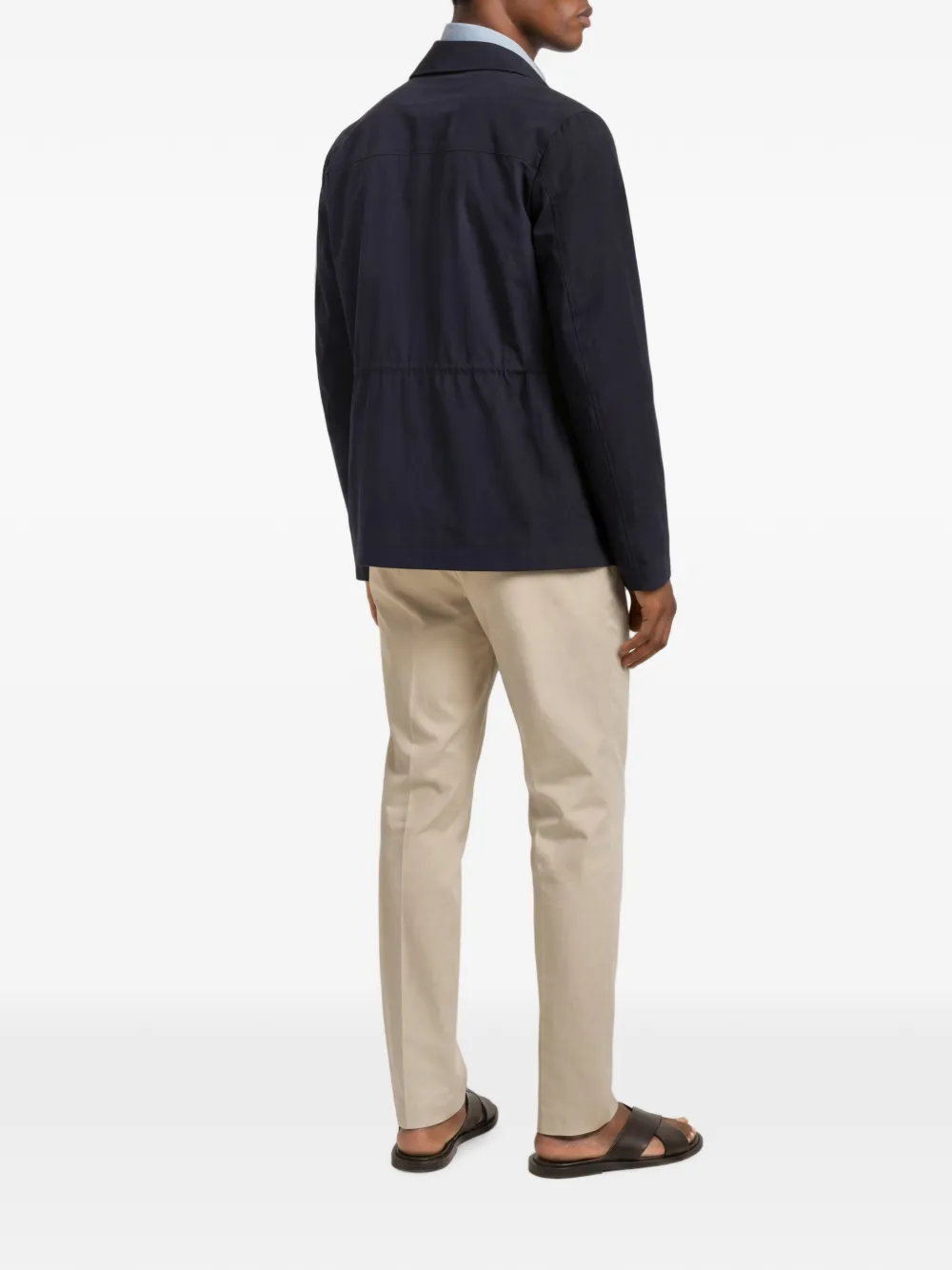 Orlebar Brown Dwight lichtgewicht jack Blauw