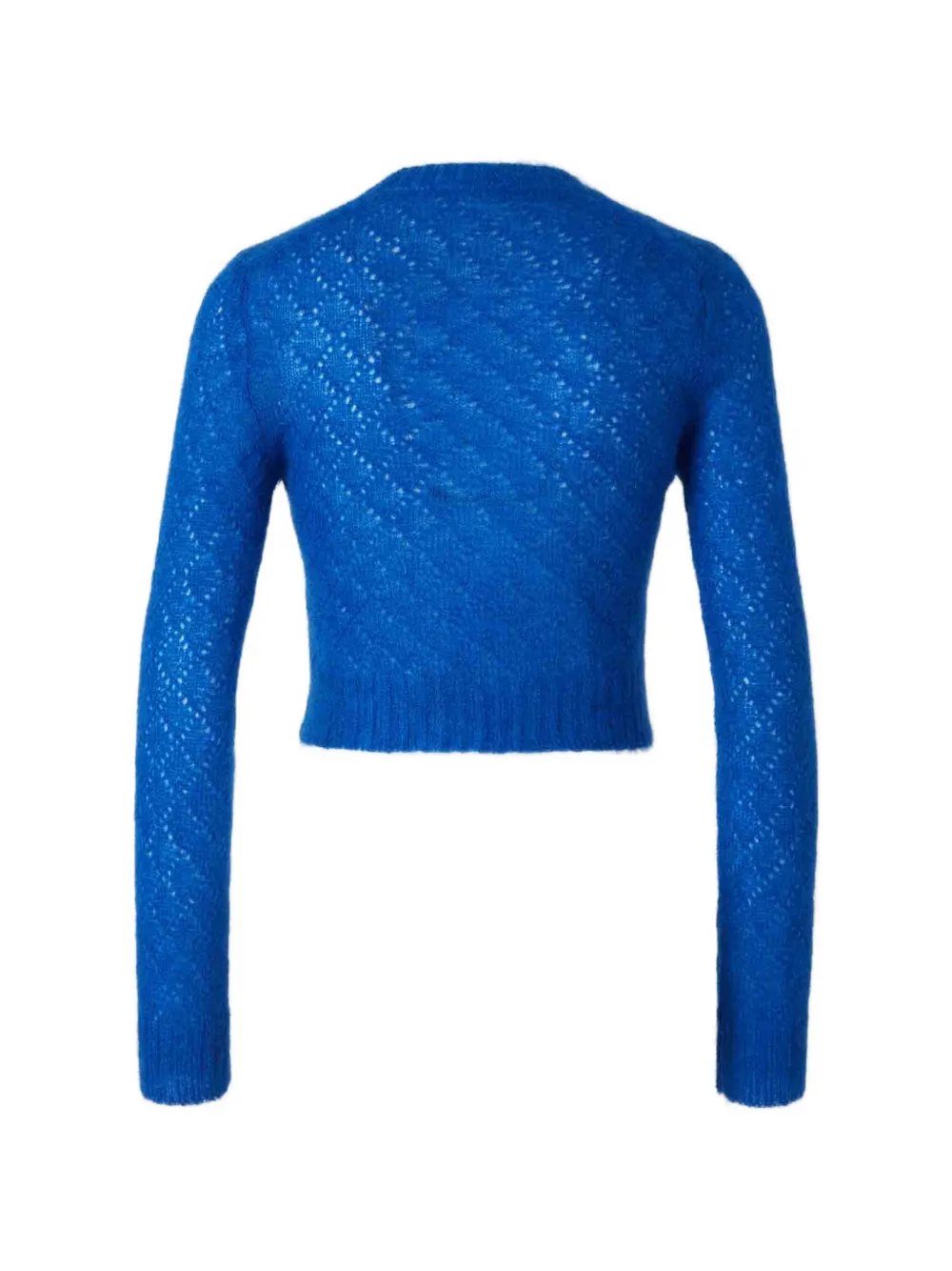 Jil Sander Pointelle gebreide cropped trui Blauw