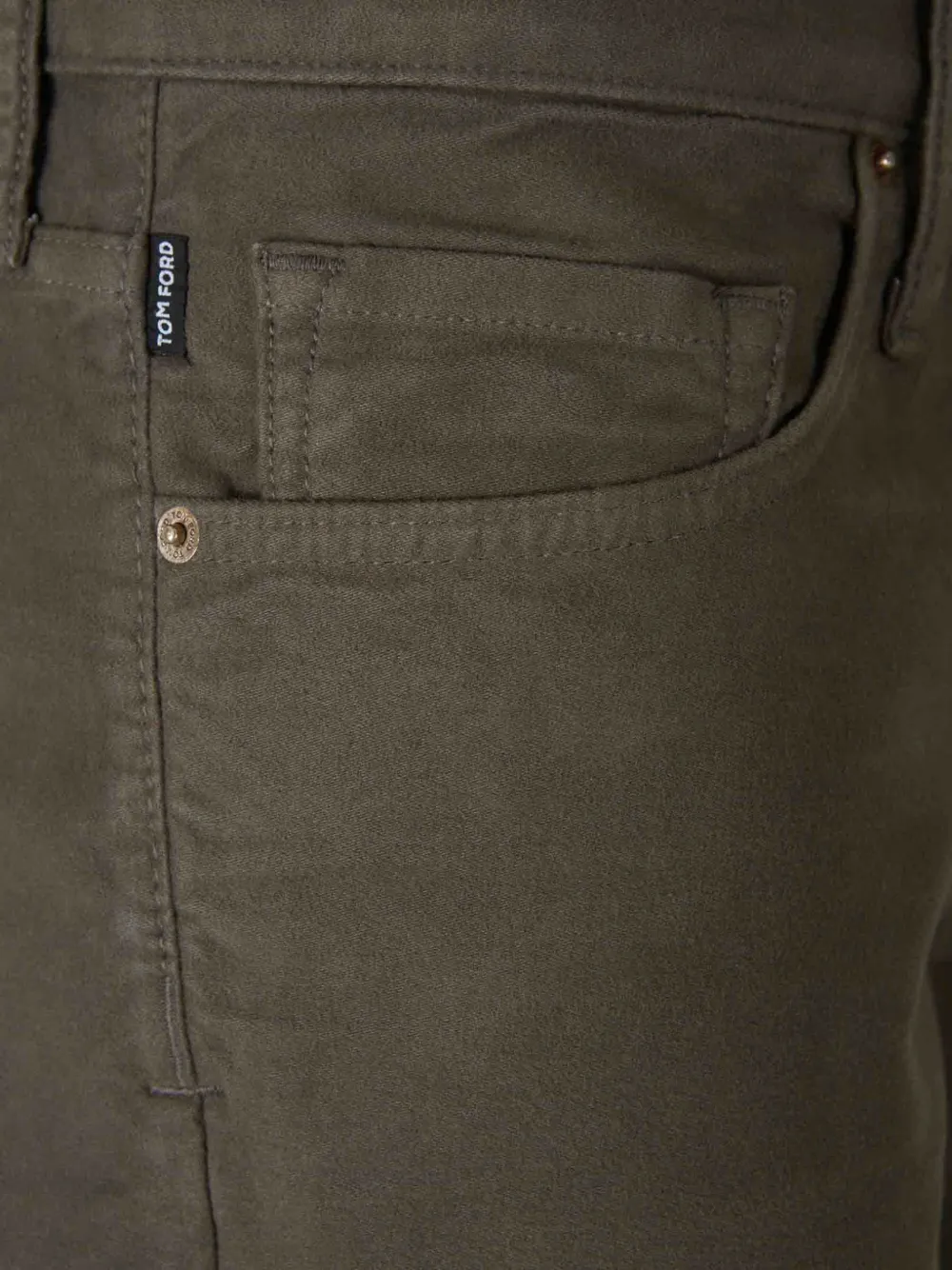 TOM FORD Jeans met logopatch Groen