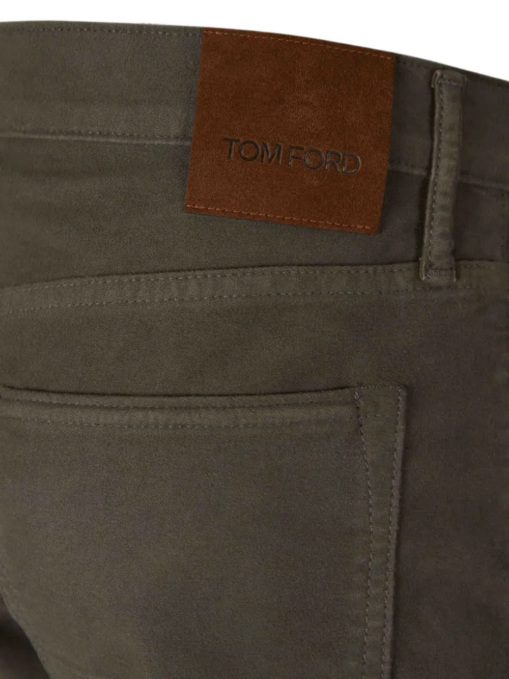 TOM FORD Jeans met logopatch Groen