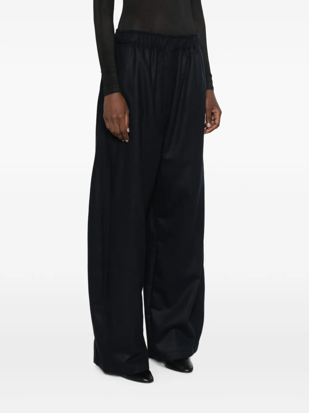 THELATEST Broek met elastische tailleband Blauw