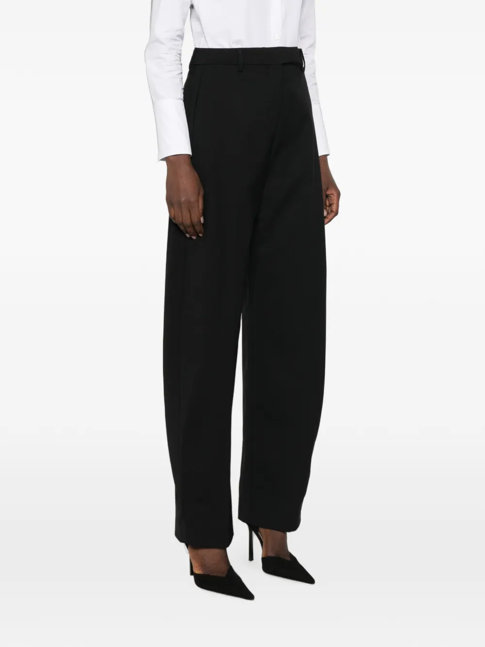 THELATEST E-Dina high-waist broek Zwart