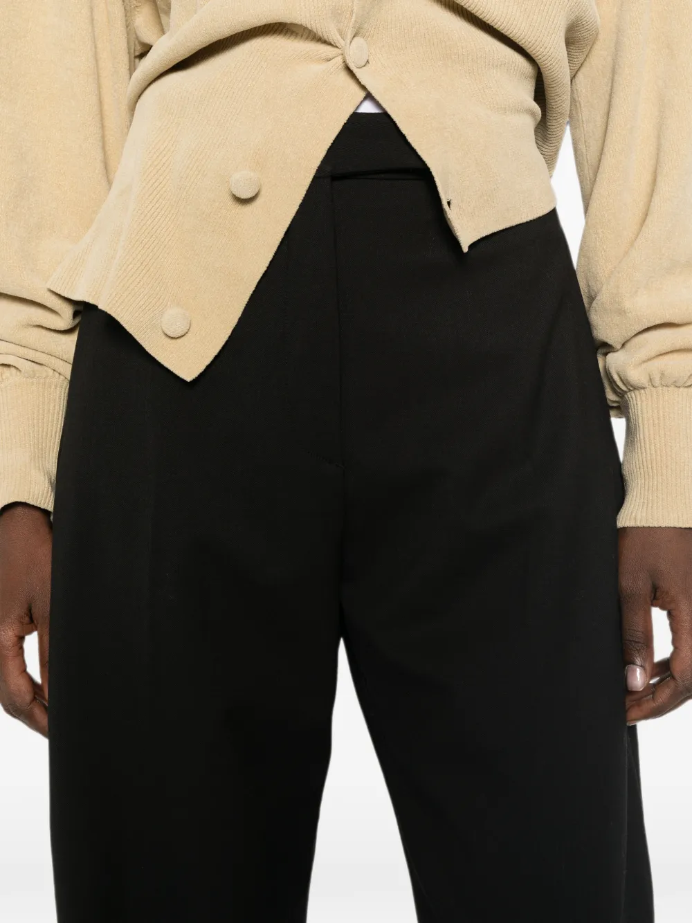 THELATEST E-Dina high-waist broek Zwart