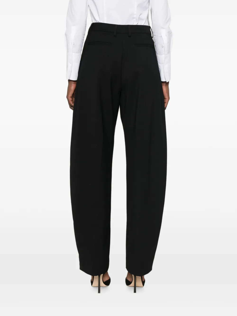 THELATEST E-Dina high-waist broek Zwart