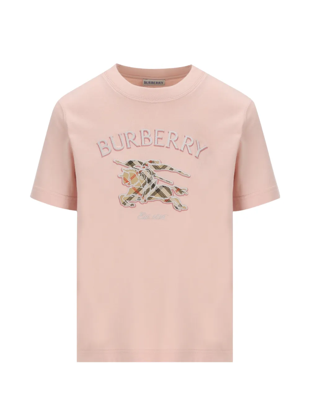 Burberry Knight Check cotton T-shirt - Rosa