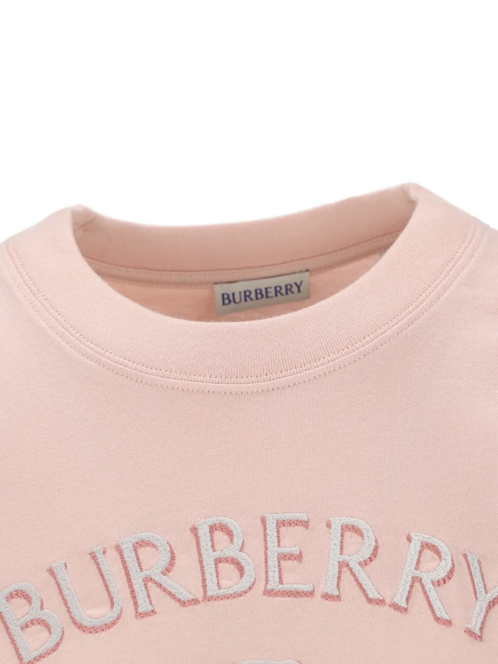 Burberry Knight Check katoenen T-shirt Roze