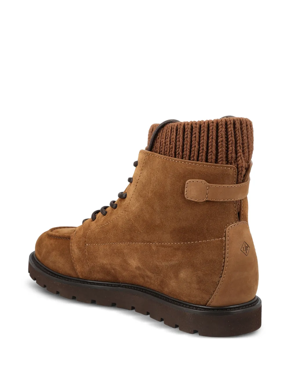 Loro Piana Verbier Walk suede ankle boots Bruin