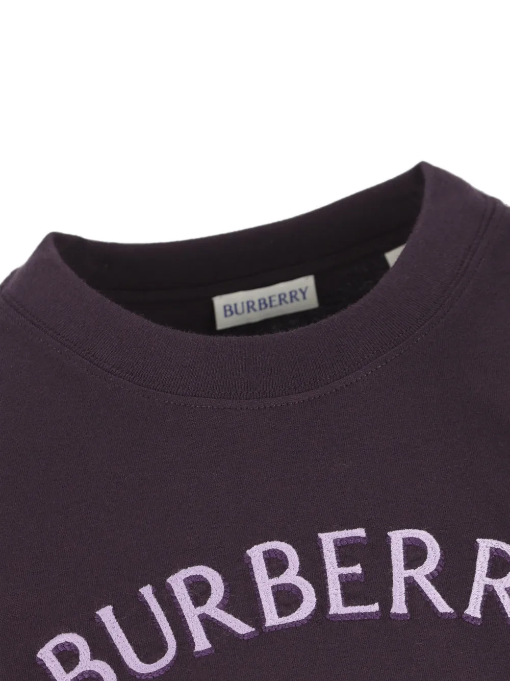 Burberry Knight Check katoenen T-shirt Paars