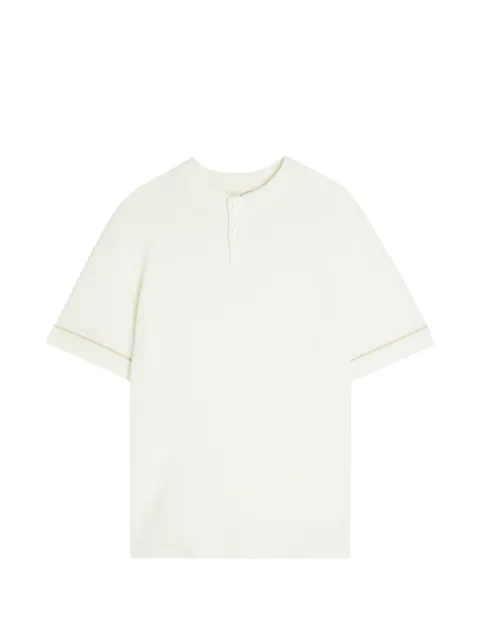 CHÉ contrast-trim knitted polo shirt