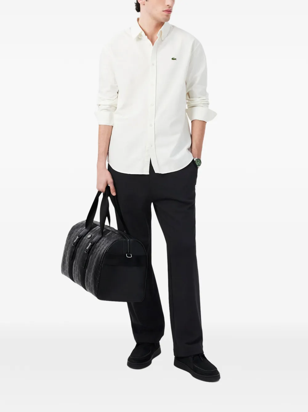 Lacoste Ruimvallende joggingbroek Zwart