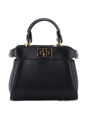 Fendi Pre-Owned 2Jours Bag Leren Petite Tas | Zwart | FARFETCH NL
