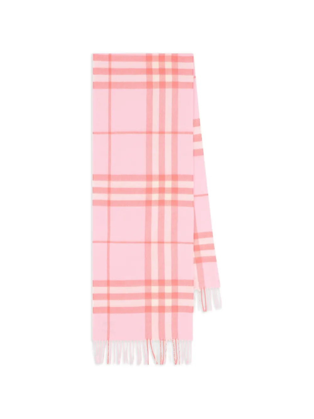 Burberry Check fringed scarf - Rosa