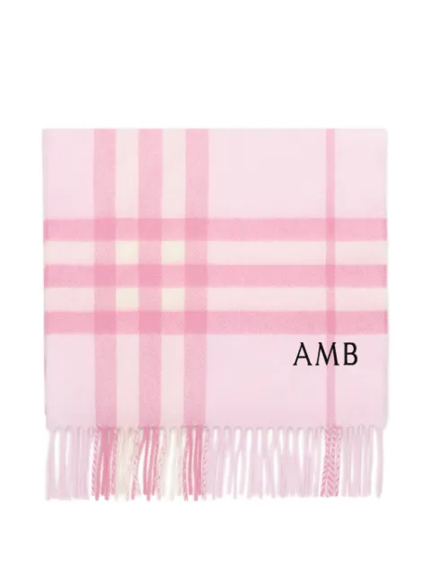 Burberry Karierter Schal mit Fransen