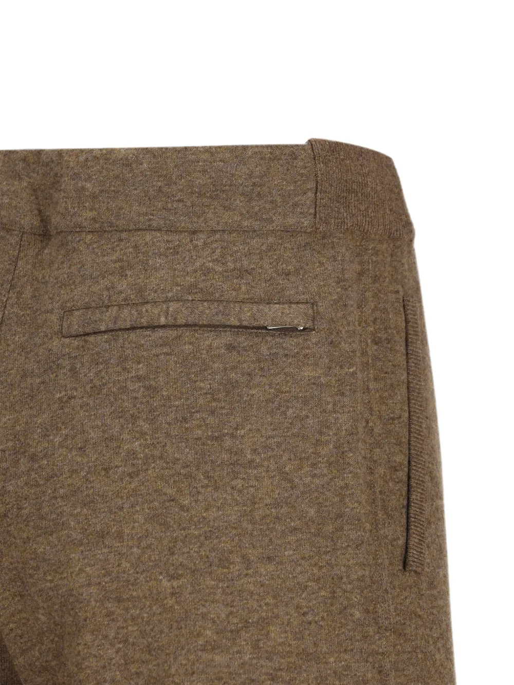 Loro Piana Rio Bodro Elasticated-waist Drawstring Trousers in Brown, view 3