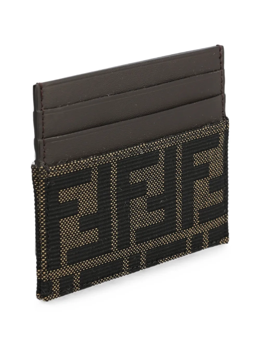 FENDI FF Jacquard pasjeshouder Bruin