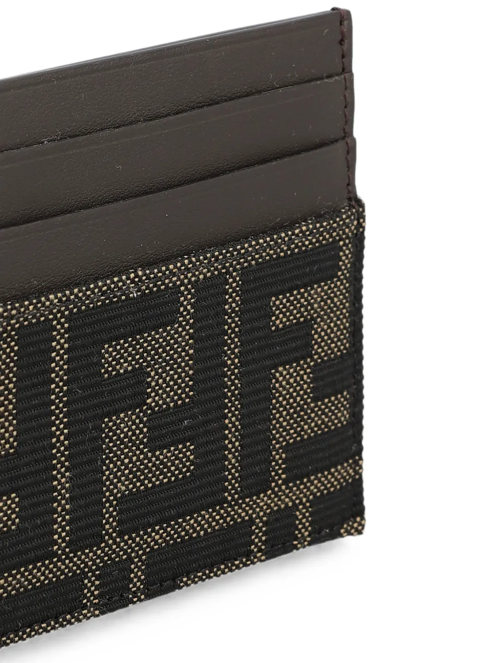 FENDI FF Jacquard pasjeshouder Bruin