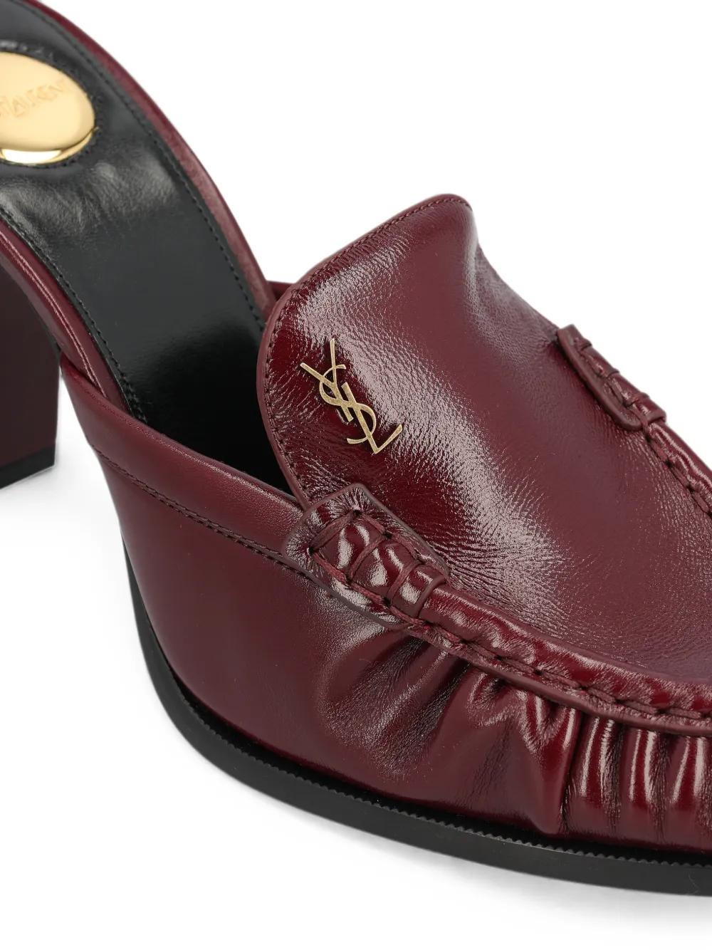 Saint Laurent Le Loafer muiltjes van glad leer Rood