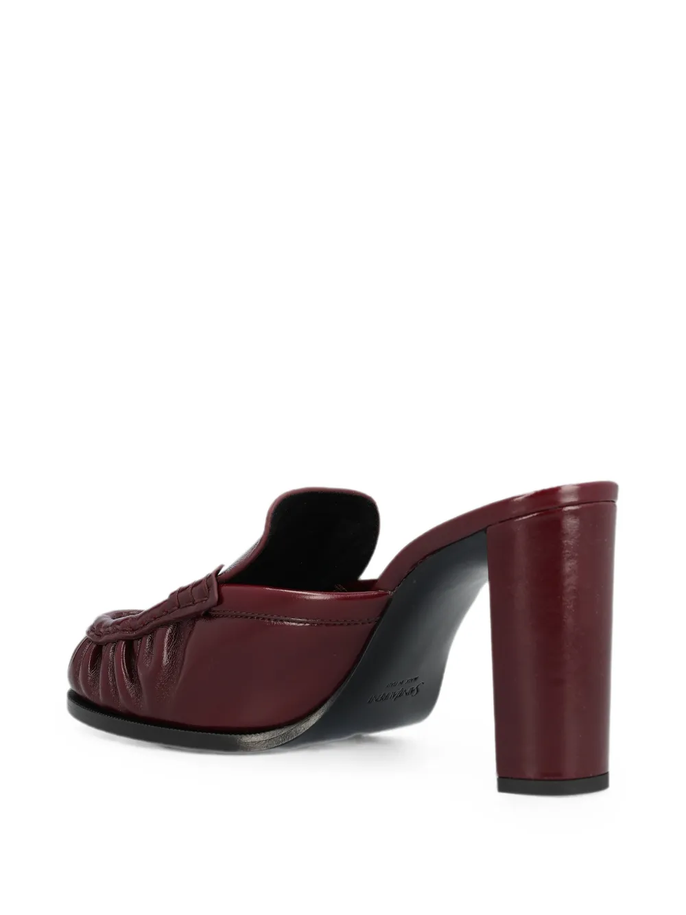 Saint Laurent Le Loafer muiltjes van glad leer Rood