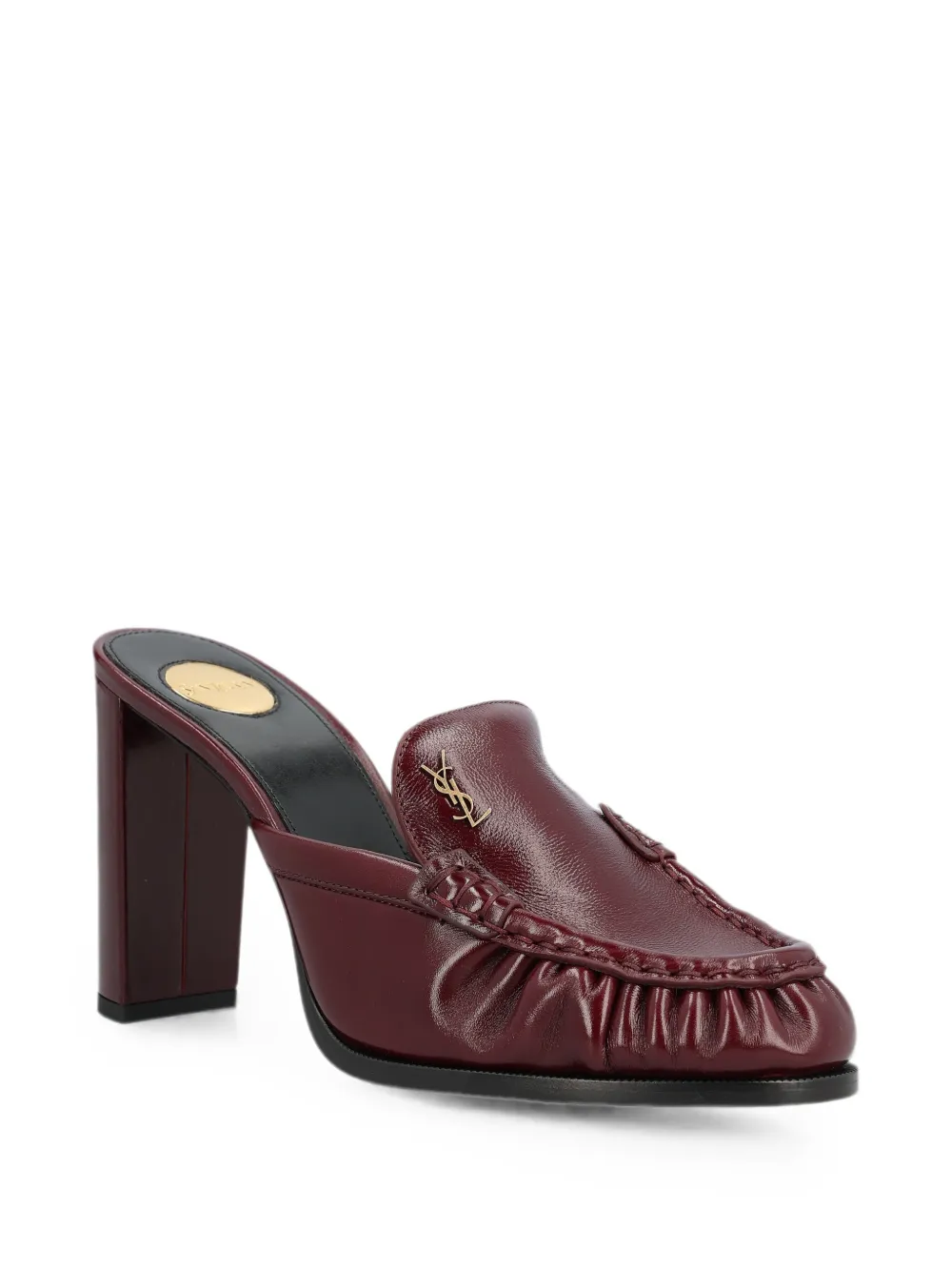 Saint Laurent Le Loafer muiltjes van glad leer Rood