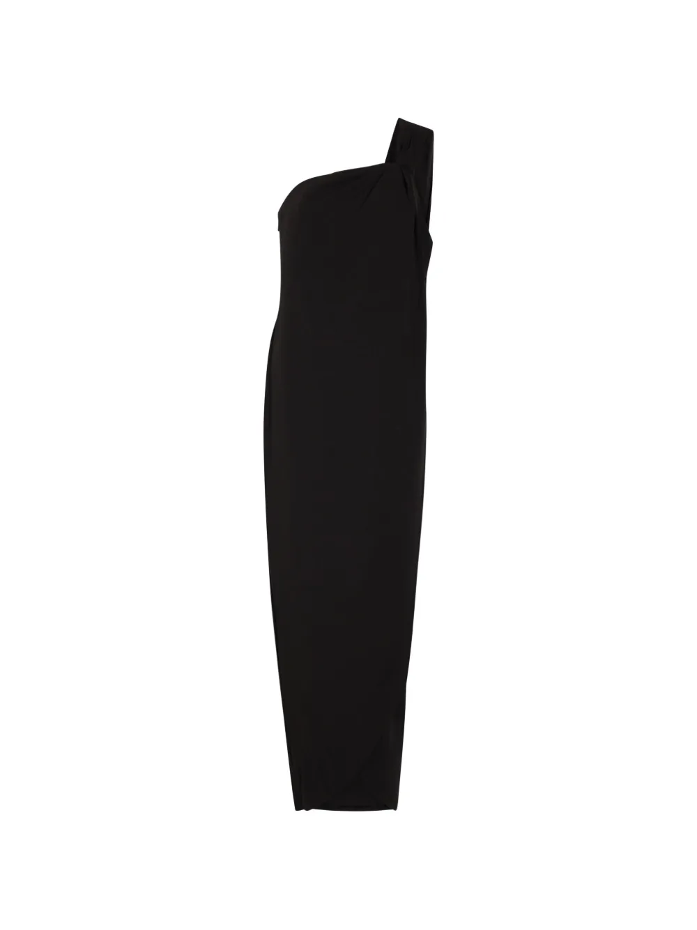 Ronny Kobo Xanden One-shoulder Midi Dress In Black