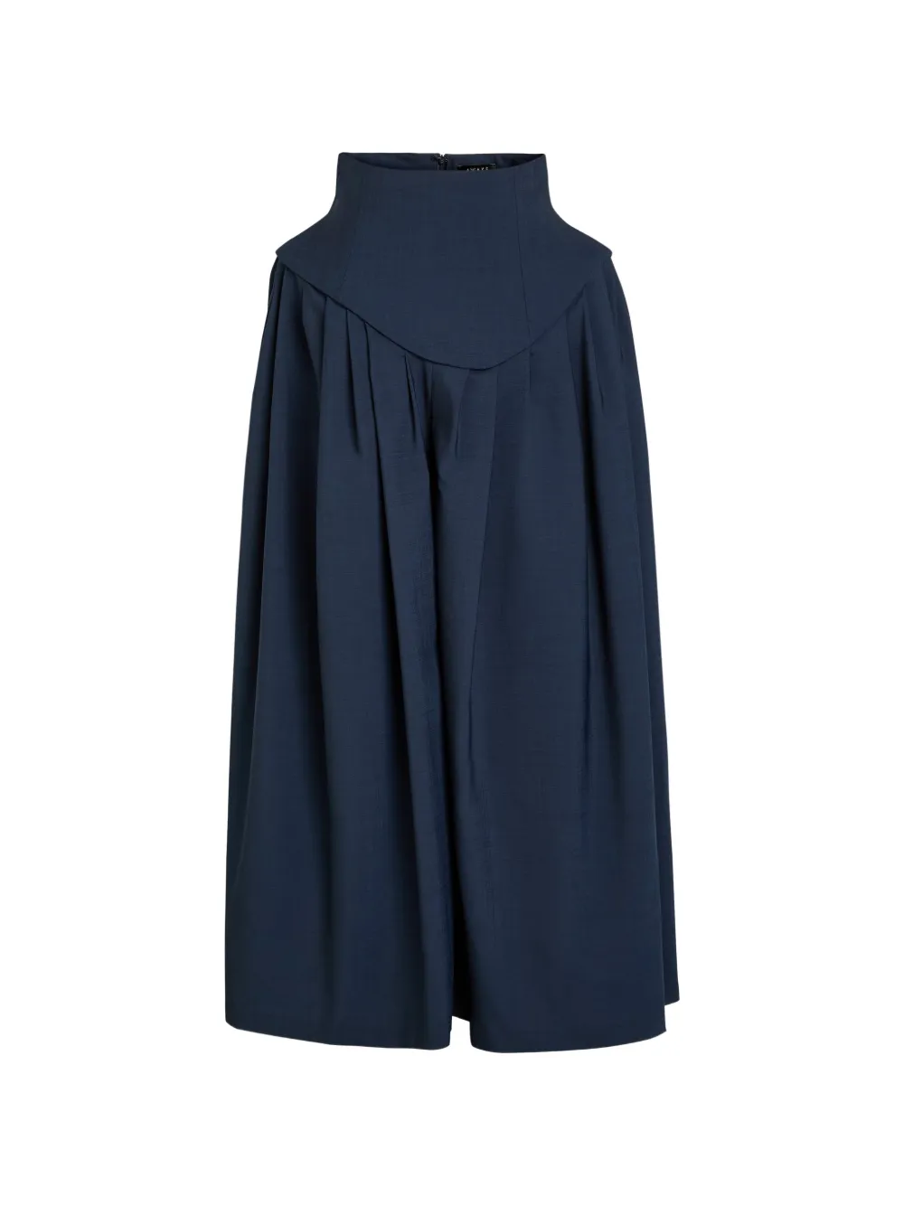 A.w.a.k.e. Basque Pleated High-waisted Trousers In Blue
