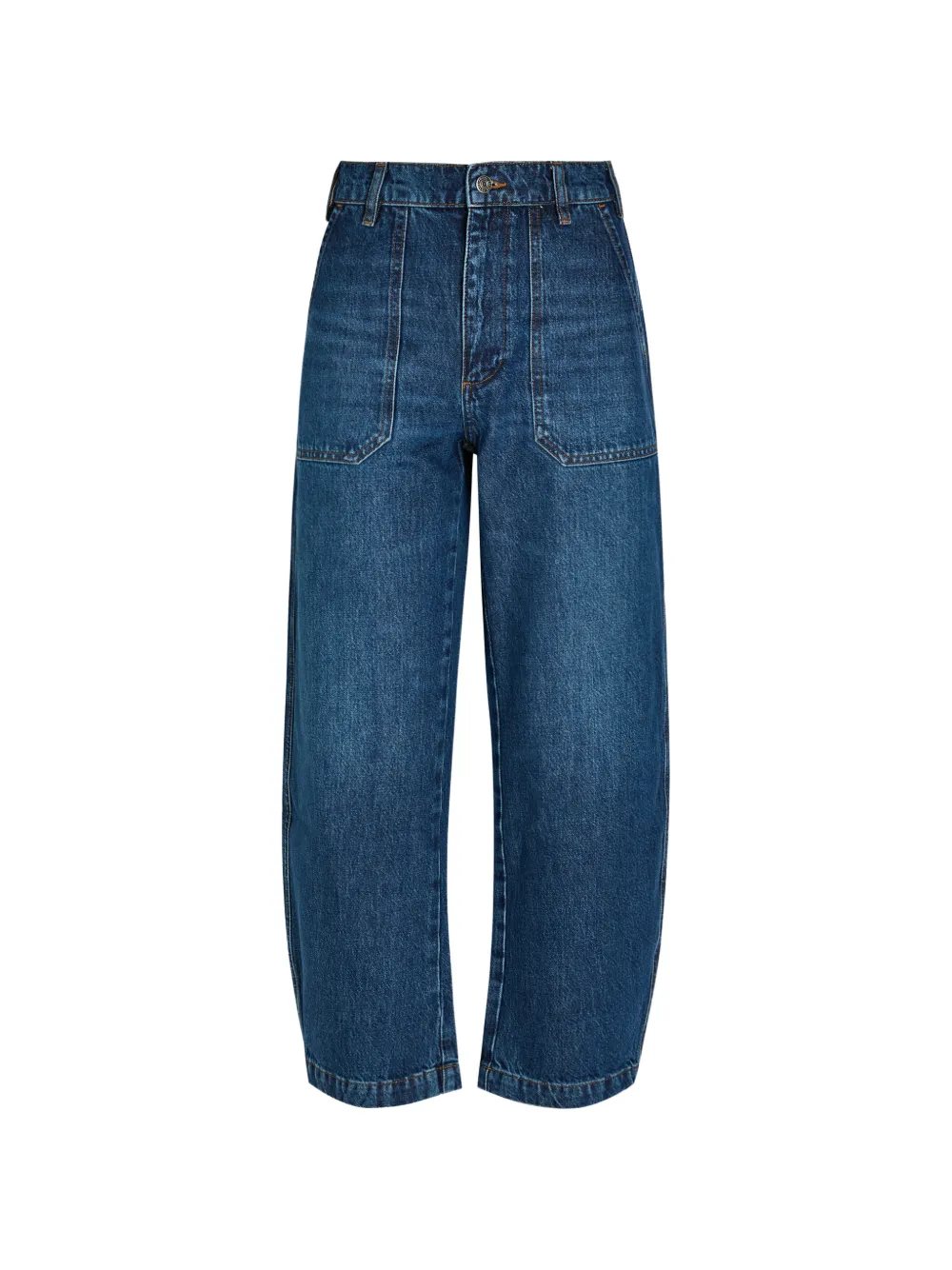 FRAME Ranger patch-pocket wide-leg jeans - Blau