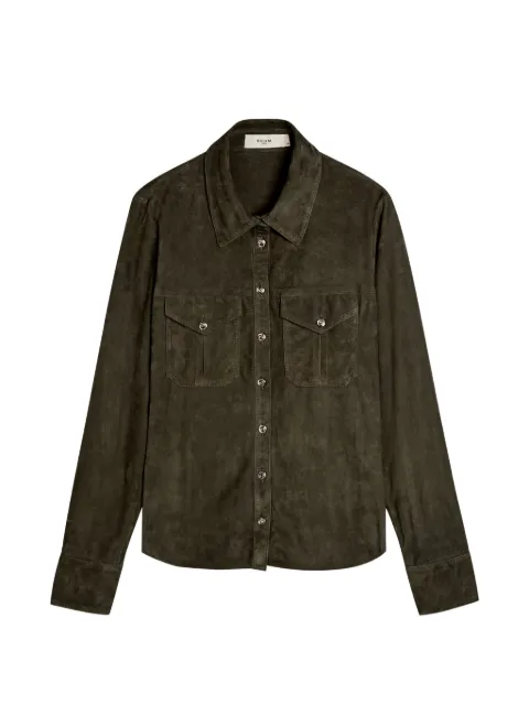 Skiim Caroline suede shirt