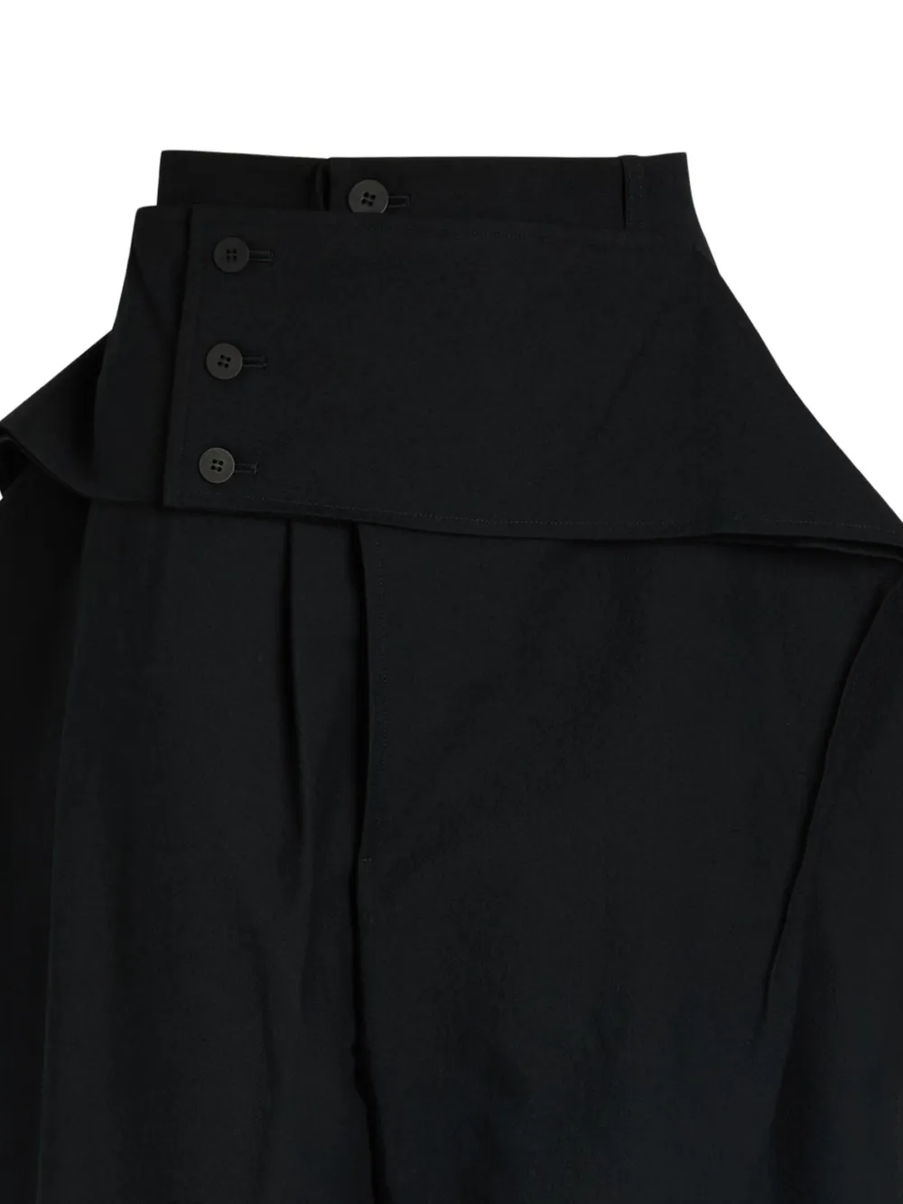 Issey Miyake Grainy cropped broek Zwart