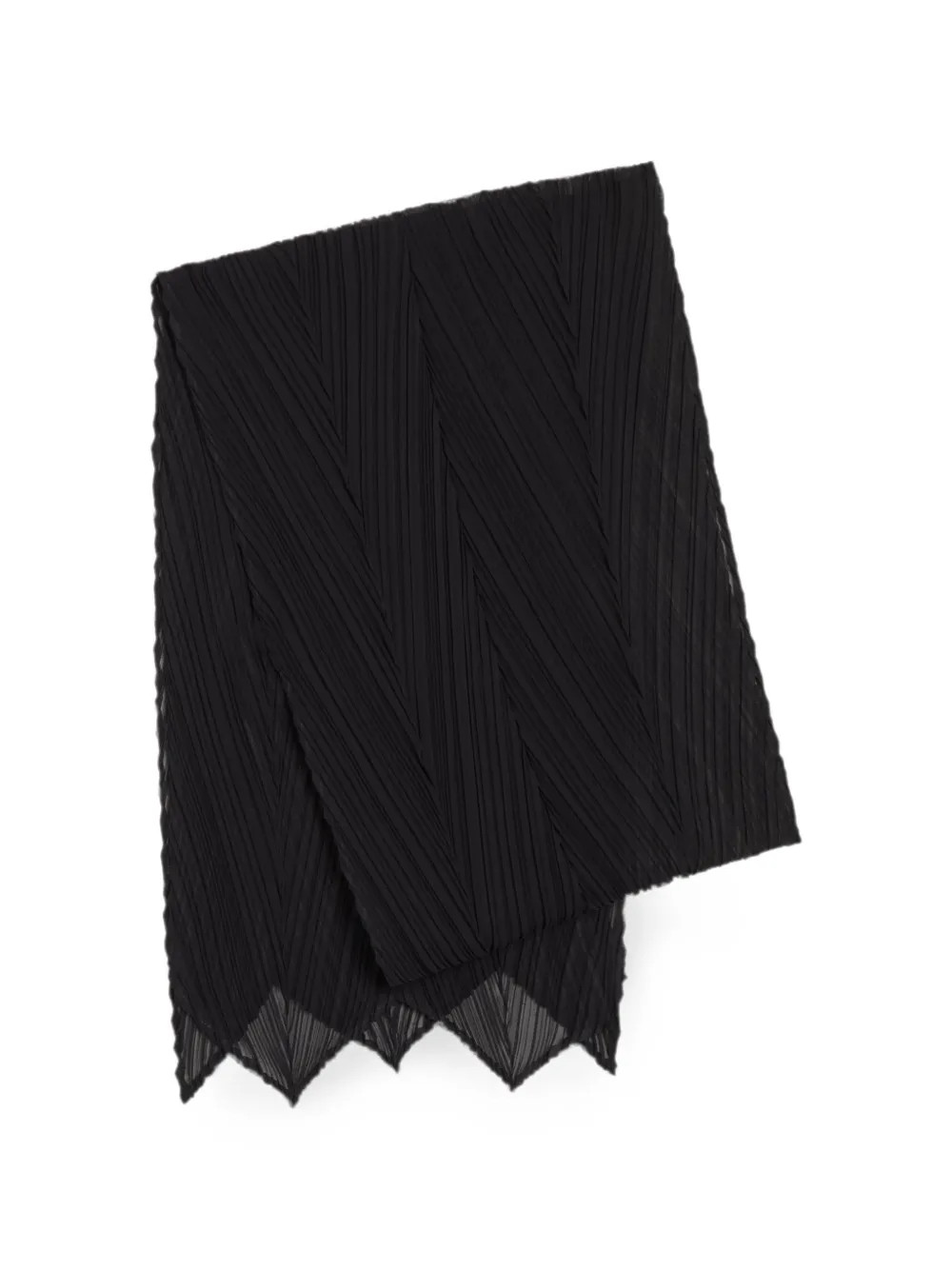 Pleats Please Issey Miyake Sciarpa plissettata - Nero