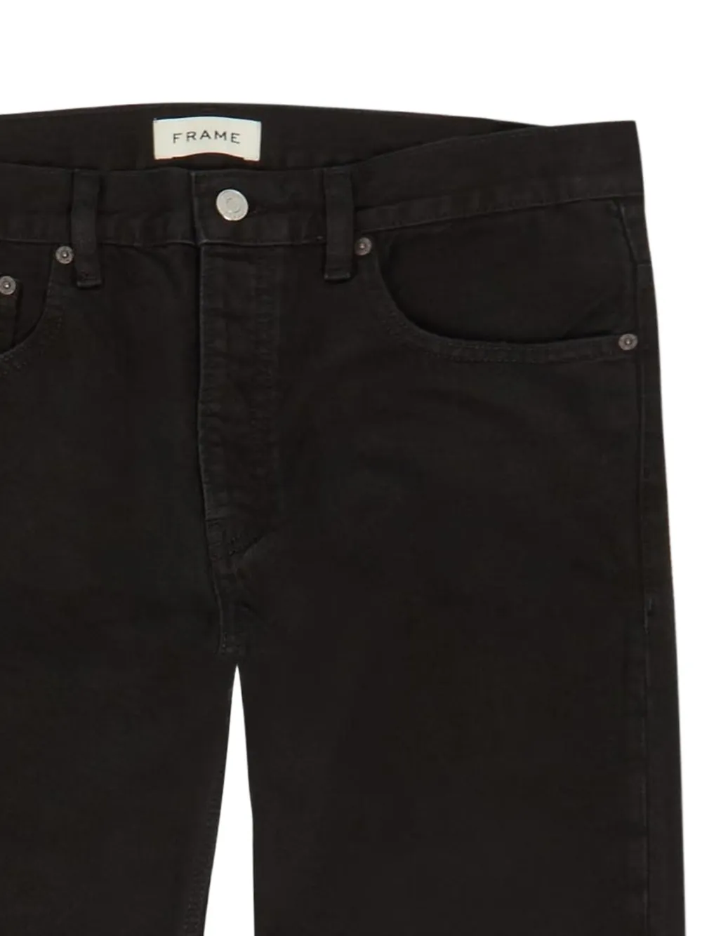 FRAME Katoenen straight jeans Zwart