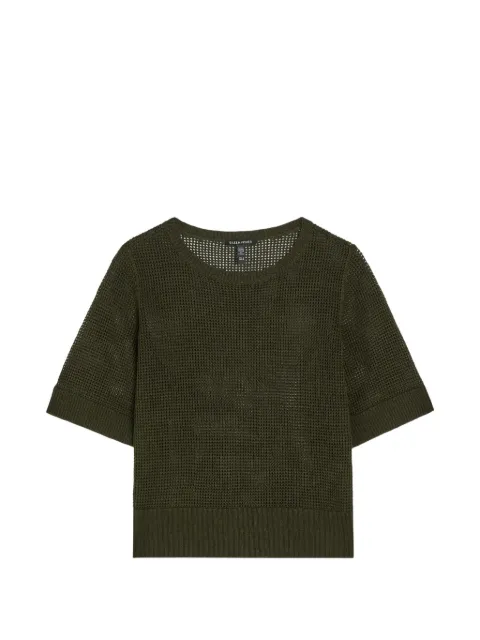 Eileen Fisher mesh-knit short-sleeve T-shirt