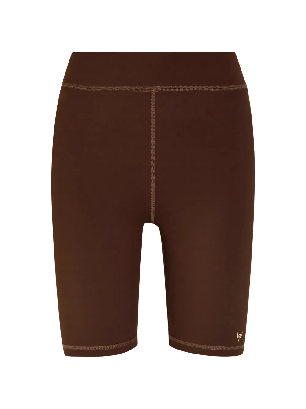 NOW YOU LIVE Shorts mit Logo - Braun