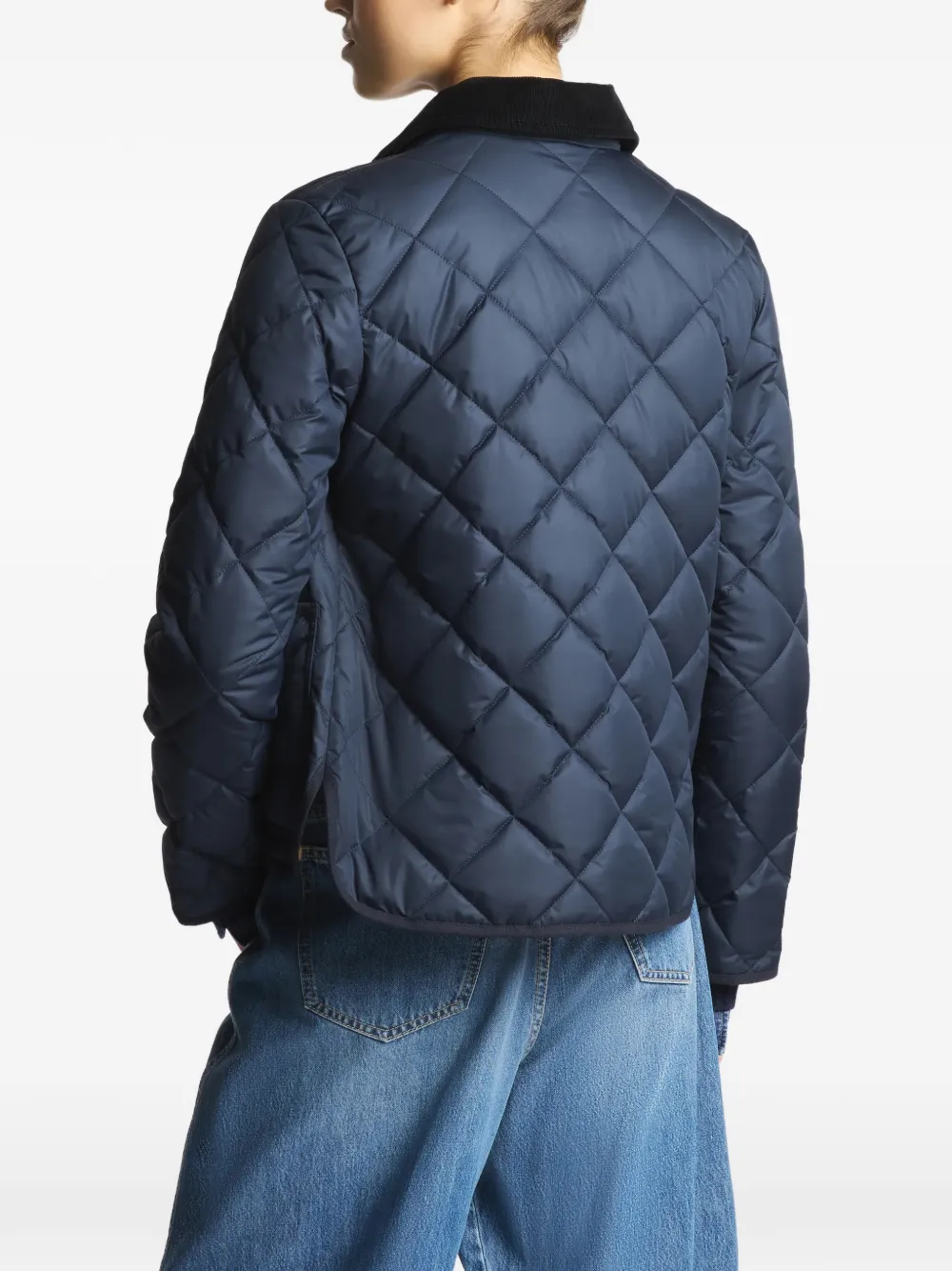 Fay Gewatteerd jack met kreeftsluiting Blauw