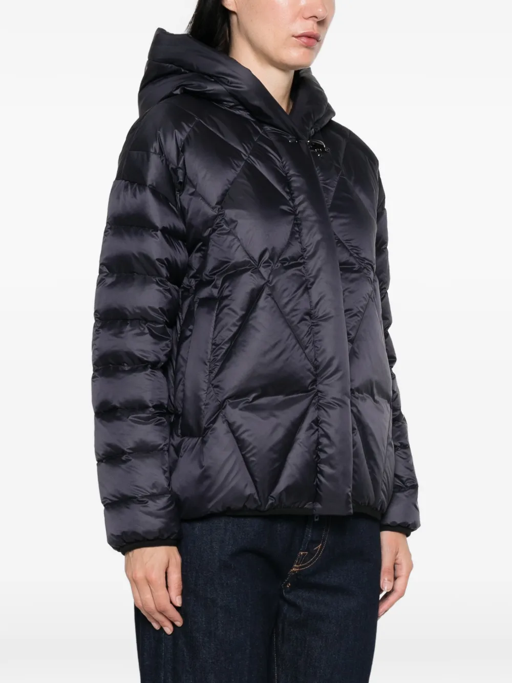 Fay Gevoerd jack met capuchon Blauw